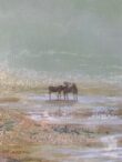 The northen moose by the spring flowers - painting - Image 3