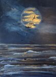 Moonlight in the sea