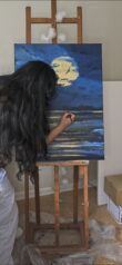 Moonlight in the sea - Image 2