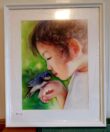 Girl with a Bird (framed) - Image 4